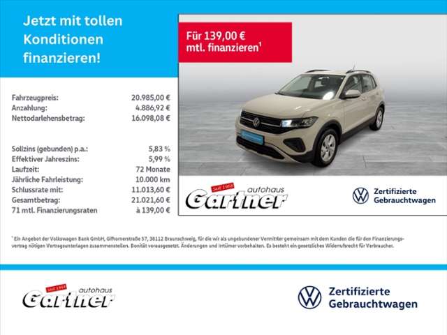 VW T-Cross 5.166 km 20.985 &euro; Eiselfing bei Wasserburg 83549