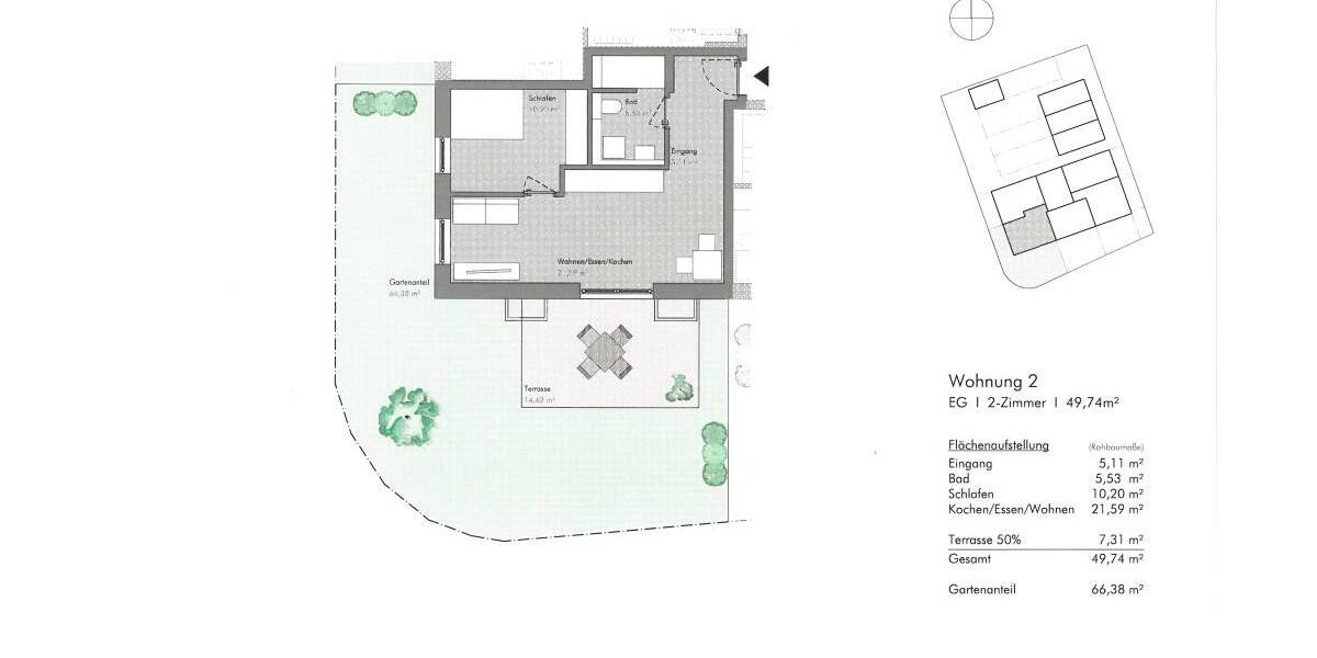 Etagenwohnung Eching - 3 Zimmer, 68 m&sup2;, 1.810&euro; | Angebot:26540421