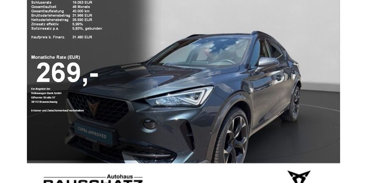Cupra Formentor 30.898 km 31.480 &euro; Sigmaringen 72488