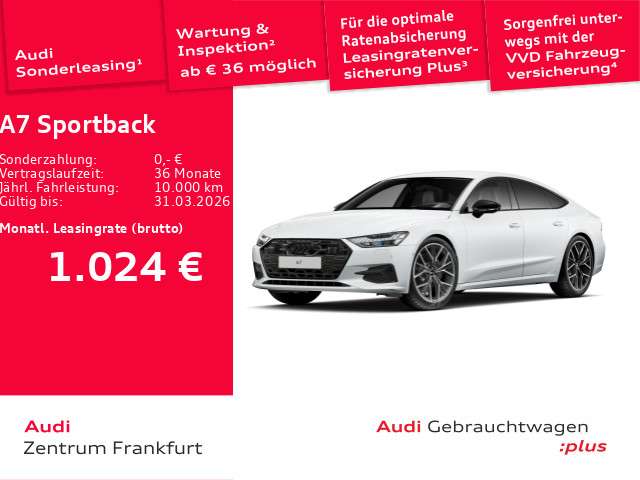 Audi A7 9.904 km 82.850 &euro; Frankfurt 60314