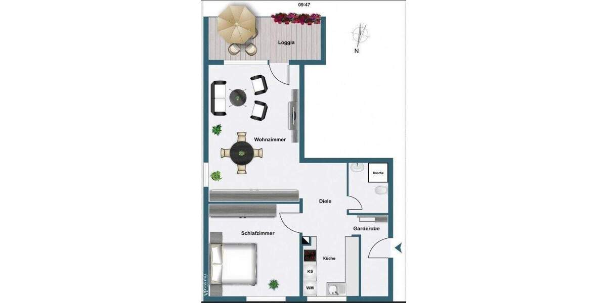 Etagenwohnung Dortmund Wichlinghofen - 2 Zimmer, 68 m&sup2;, 840&euro; | Angebot:25879644