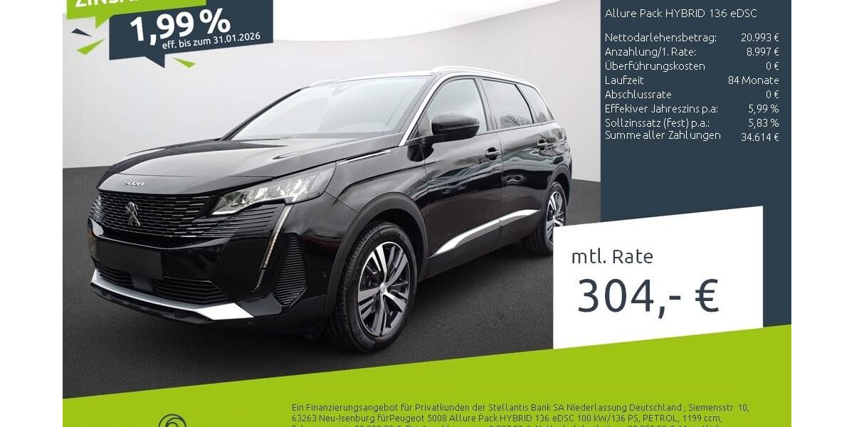 Peugeot 5008 20.181 km 29.990 &euro; Ahaus 48683