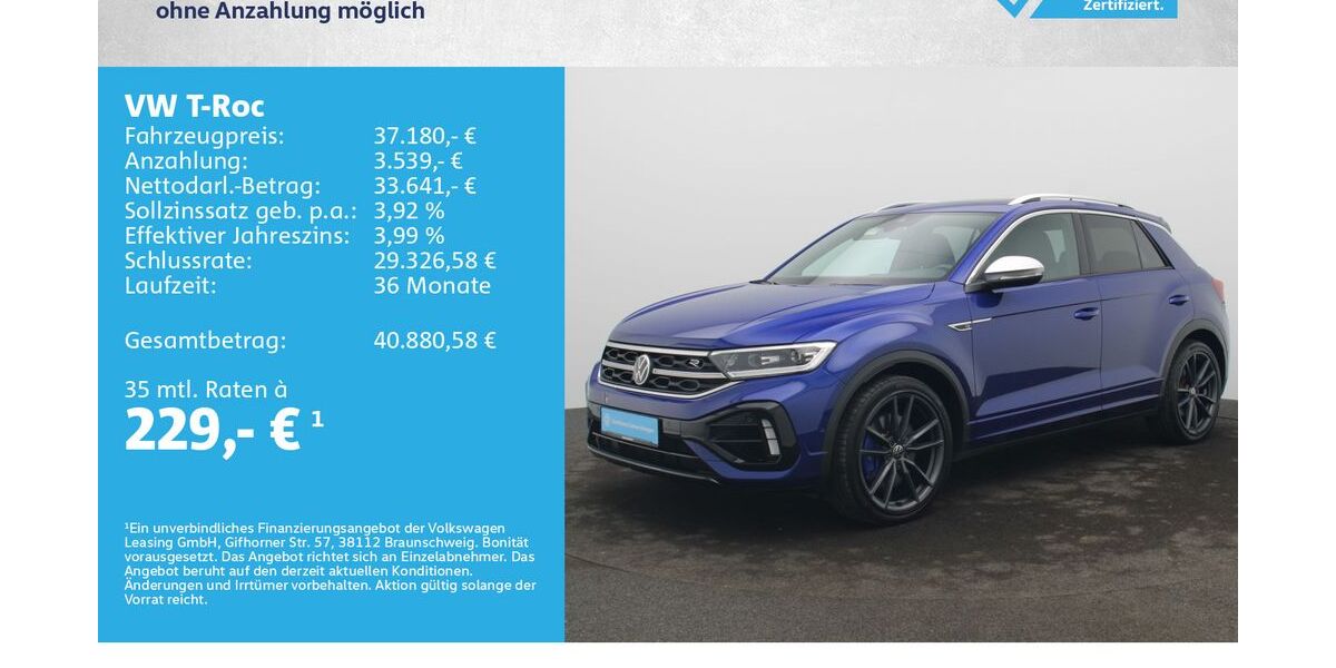 VW T-Roc 29.500 km 36.880 &euro; Würzburg 97076