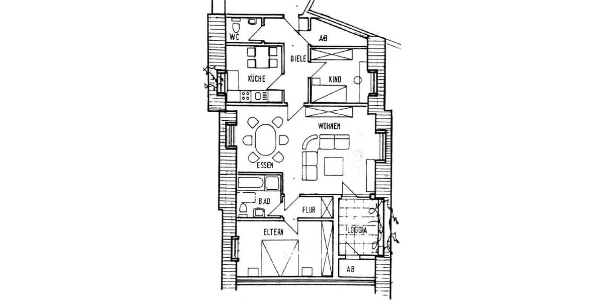 Dachgeschoßwohnung Meppen - 3 Zimmer, 105 m&sup2;, 920&euro; | Angebot:25882015