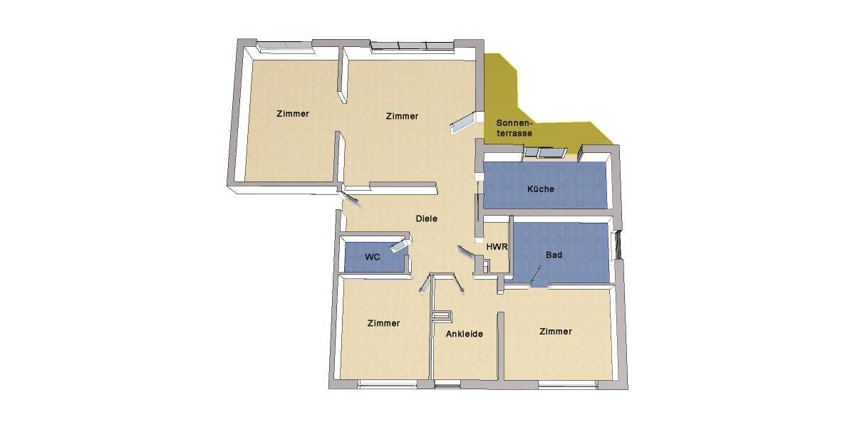 Etagenwohnung Berlin Zehlendorf - 4 Zimmer, 165 m&sup2;, 1.099.000&euro; | Angebot:26343456