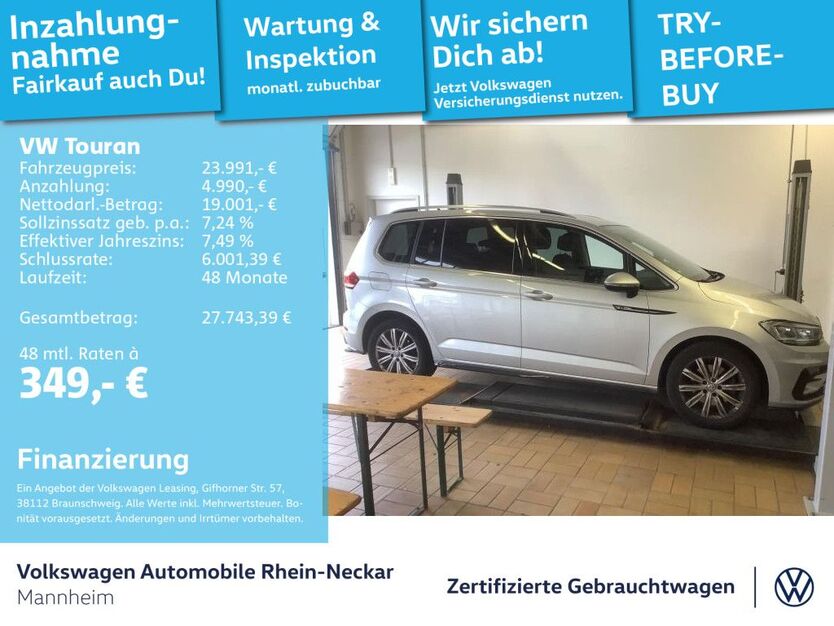 VW Touran 87.281 km 23.991 € Mannheim 68309