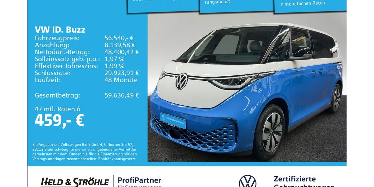 VW ID. Buzz 15.880 km 56.540 € Ulm 89079