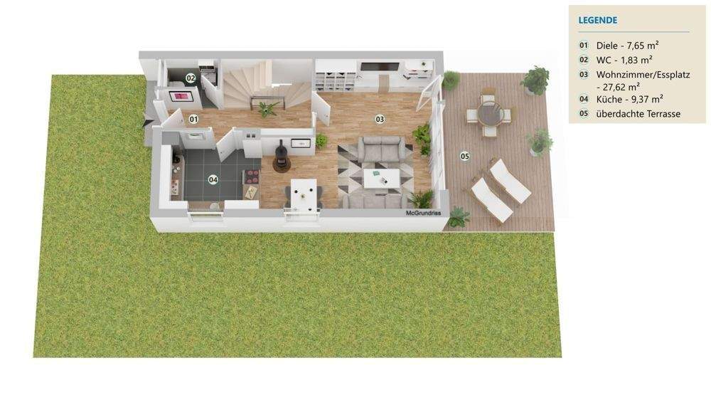 Doppelhaushälfte Ottobrunn - 6 Zimmer, 103 m&sup2;, 2.995&euro; | Angebot:25774911