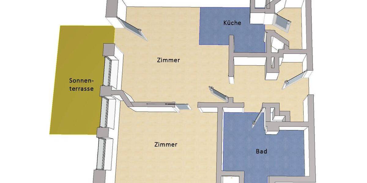 Etagenwohnung Johannisthal Johannisthal - 2 Zimmer, 54 m&sup2;, 299.000&euro; | Angebot:26702677