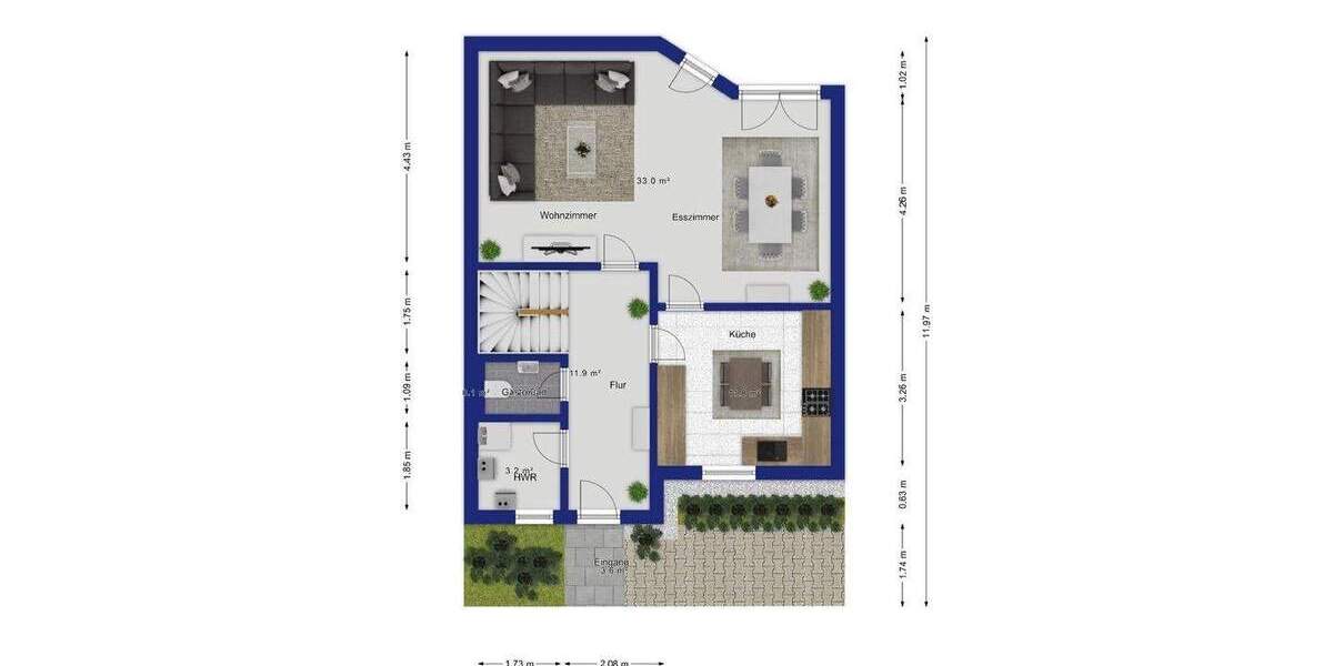 Reihenendhaus Stendal Uenglingen - 4 Zimmer, 100 m&sup2;, 195.000&euro; | Angebot:25744265