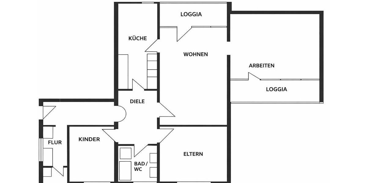 Etagenwohnung Herrsching am Ammersee - 4 Zimmer, 112 m&sup2;, 560.000&euro; | Angebot:26109305