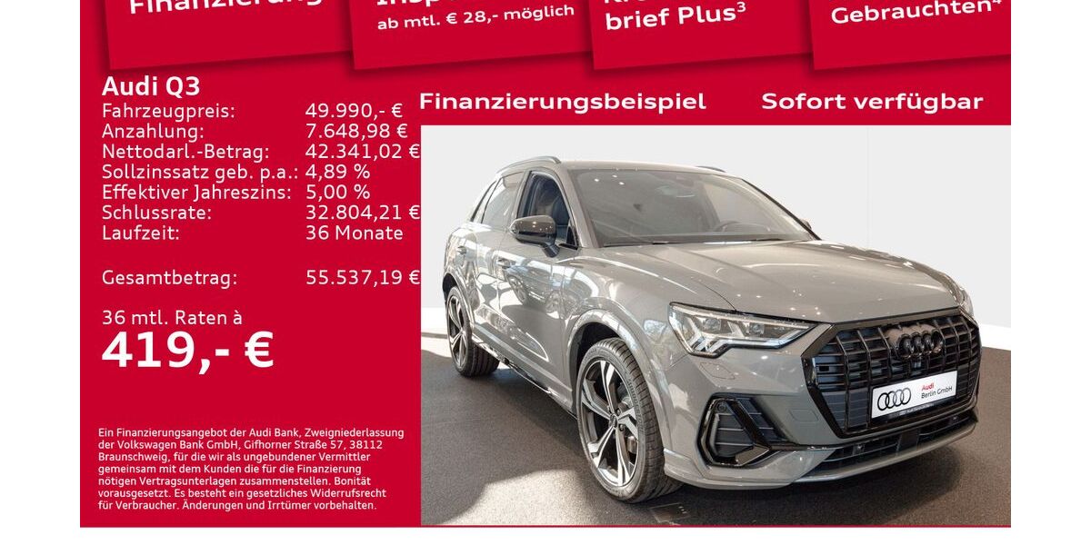 Audi Q3 6.001 km 49.500 &euro; Berlin 12489