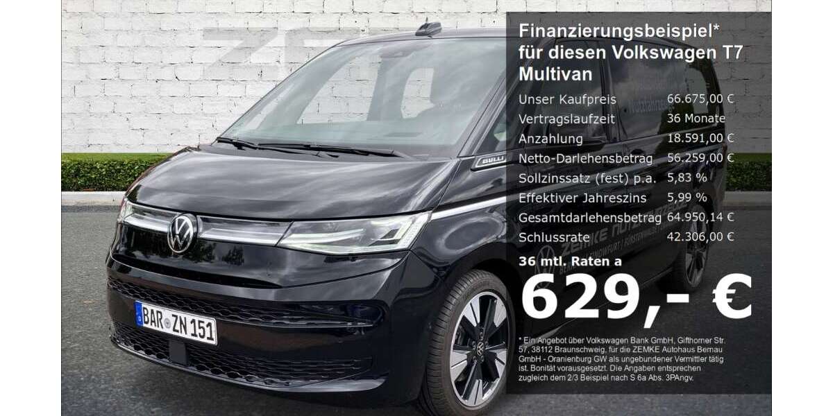 VW T7 Multivan 27.300 km 66.675 &euro; Oranienburg 16515