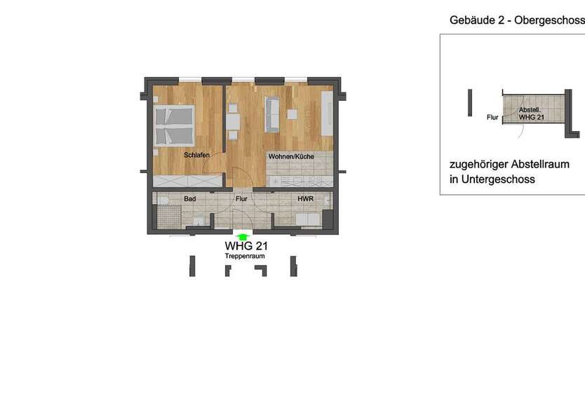 Wohnung zum Mieten in Dahlem 731,76 € 60.98 m²