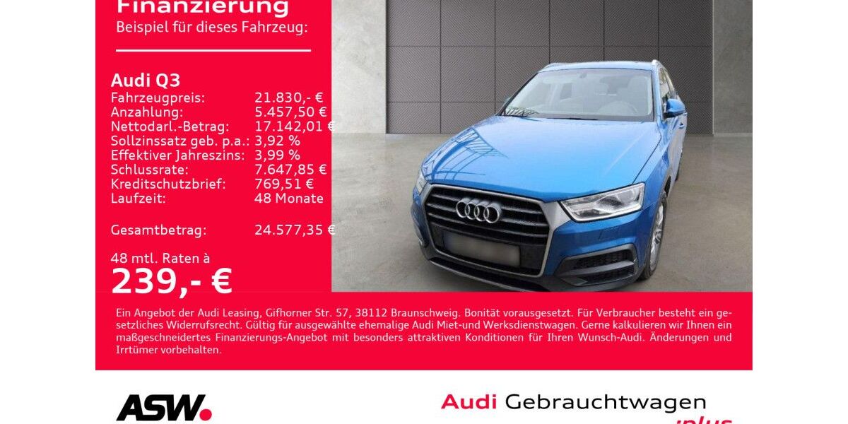 Audi Q3 59.300 km 21.830 &euro; Heilbronn 74074