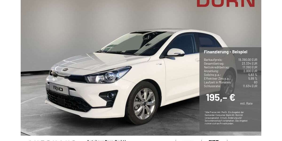 Kia Rio 8.500 km 19.390 &euro; Landshut 84030