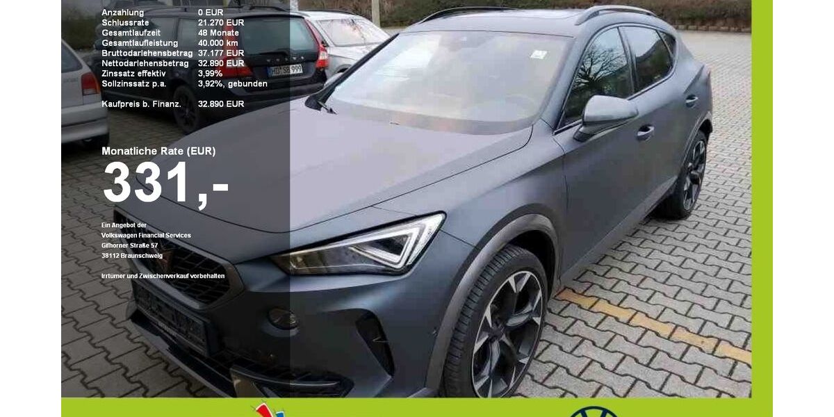 Cupra Formentor 28.666 km 32.890 &euro; Mainburg 84048