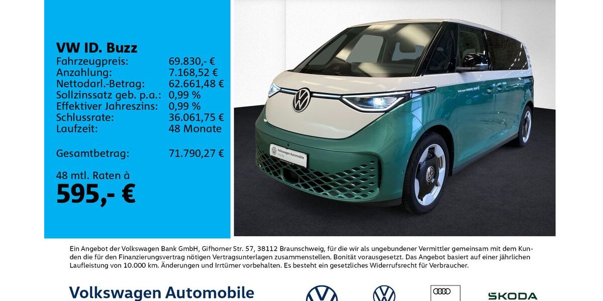 VW ID. Buzz 7.500 km 66.930 &euro; Leipzig 04178