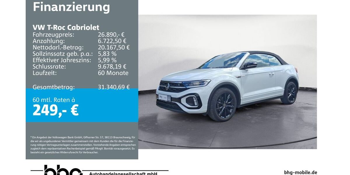 VW T-Roc 34.967 km 26.890 &euro; Balingen 72336