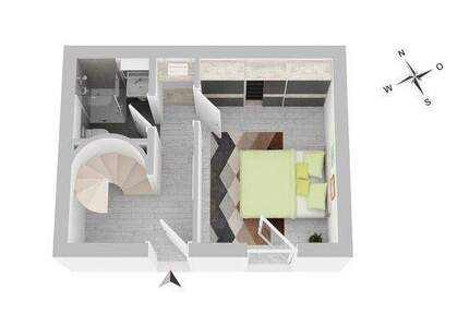 Ihr eigenes kleines Refugium - verborgen im ruhigen Seitenhaus - Wohnung Mannheim Neckarau | Angebot:25807635