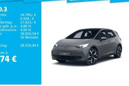 VW ID.3 4.500 km 34.790 &euro; Hanau 63452
