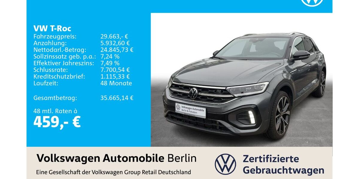 VW T-Roc 34.410 km 29.663 &euro; Berlin 12681