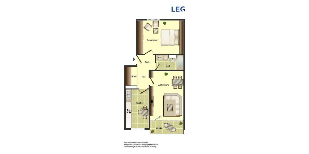 Etagenwohnung Köln Porz - 2 Zimmer, 66 m&sup2;, 791&euro; | Angebot:26864919