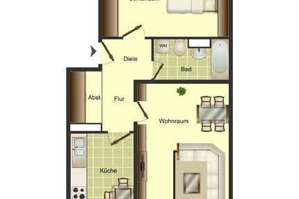 Wohnung Köln Porz - 2 Zimmer, 66 m&sup2;, 791&euro; | Angebot:26864919