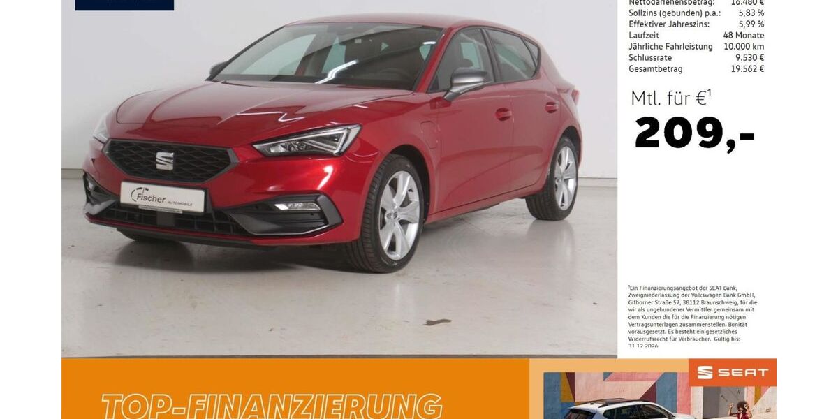 Seat Leon 38.302 km 20.980 &euro; Amberg 92224