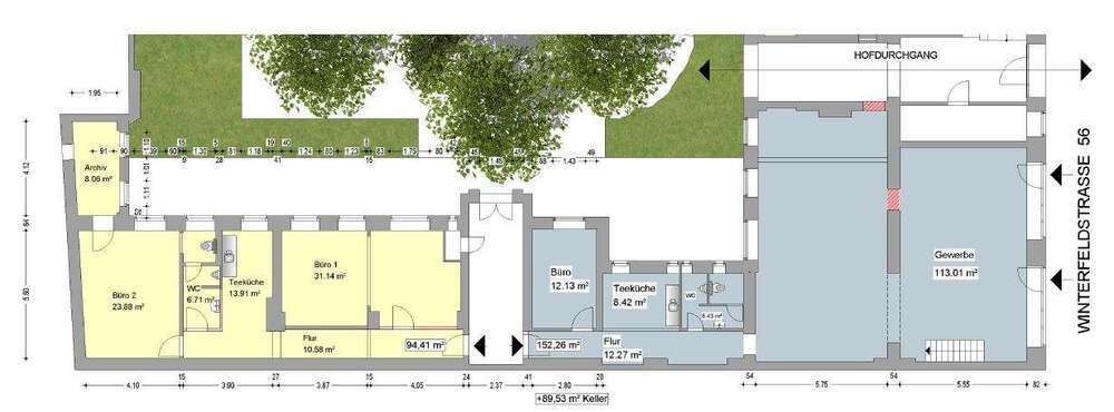 Gastronomie in Berlin 8.363 € 336.2 m²