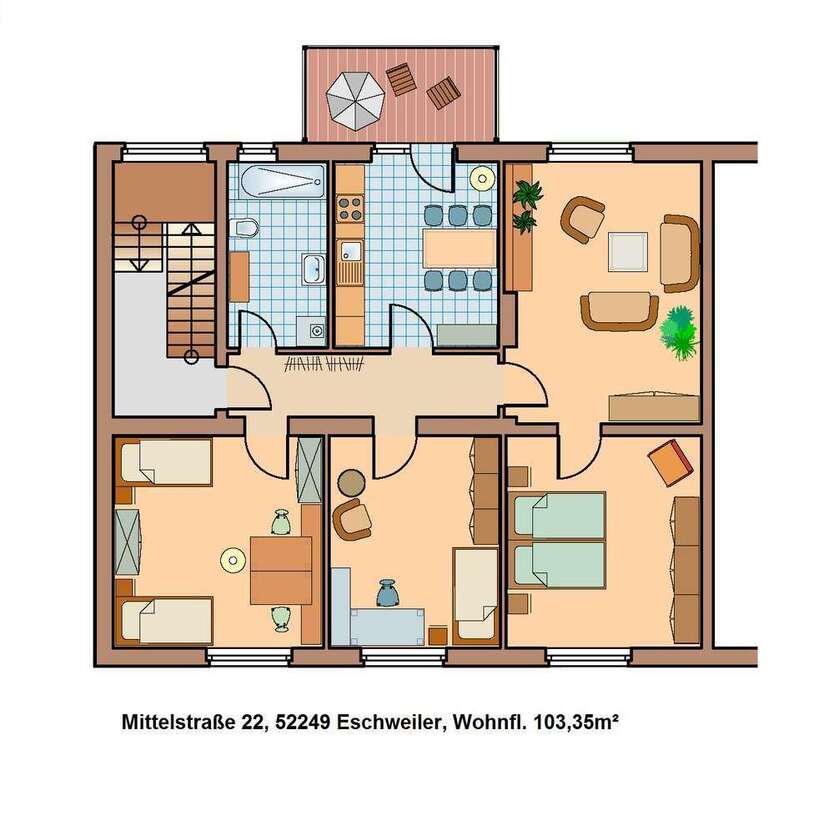 Wohnung zum Mieten in Eschweiler 750 € 103 m²