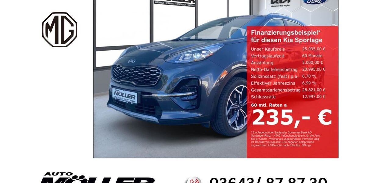 Kia Sportage 74.538 km 25.995 &euro; Weimar 99425