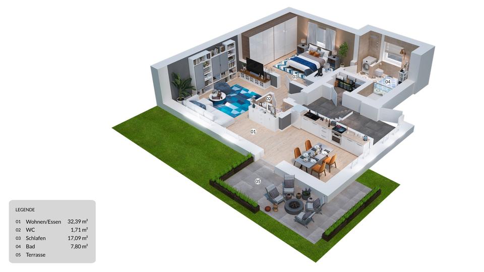 Wohnquartier an der Dinkel - Neubauwohnungen zur Miete! 2 zimmer