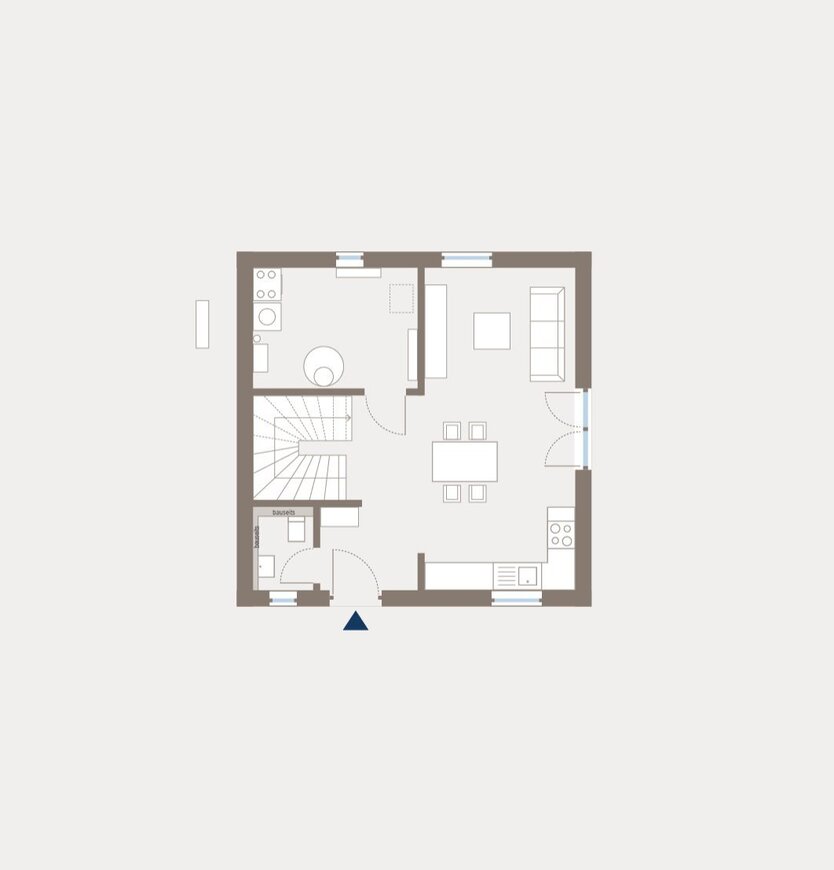 Puristisch leben auf 90qm im eigenen Zuhause 1 zimmer