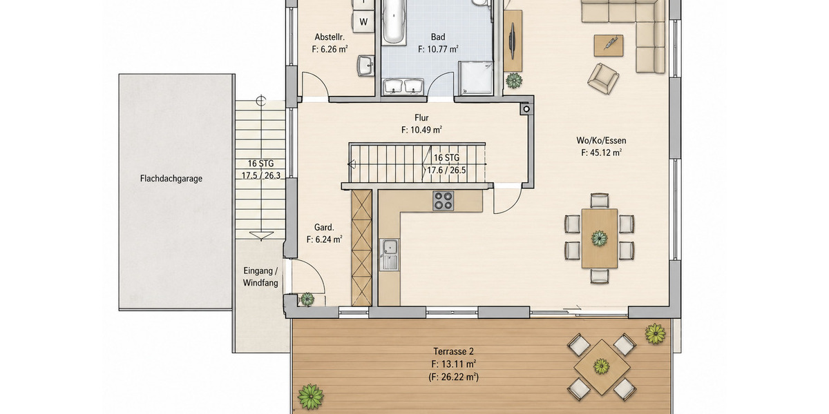 Mehrfamilienhaus, Wohnhaus Geisenhausen Feldkirchen - 7 Zimmer, 245 m&sup2;, 870.000&euro; | Angebot:26433723