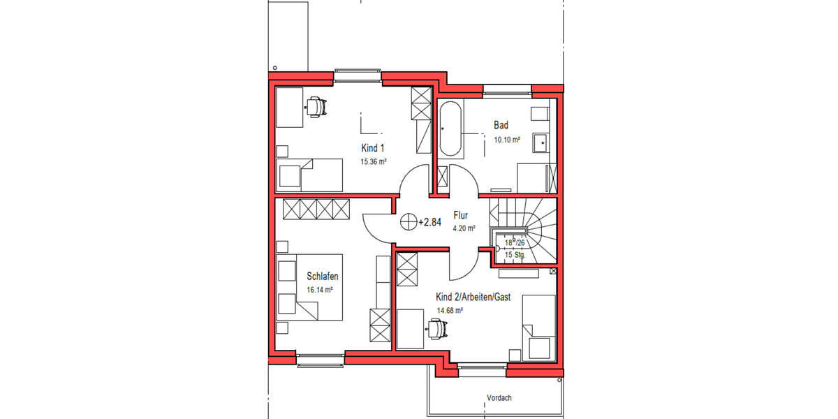 4-Zimmer Reihenhaus in ruhigem Neubaugebiet in Haste 4 zimmer