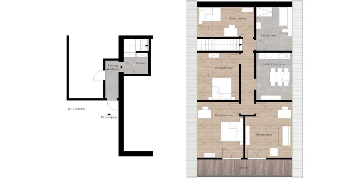 Erdgeschoßwohnung Manching - 5 Zimmer, 130 m&sup2;, 520.000&euro; | Angebot:26840511