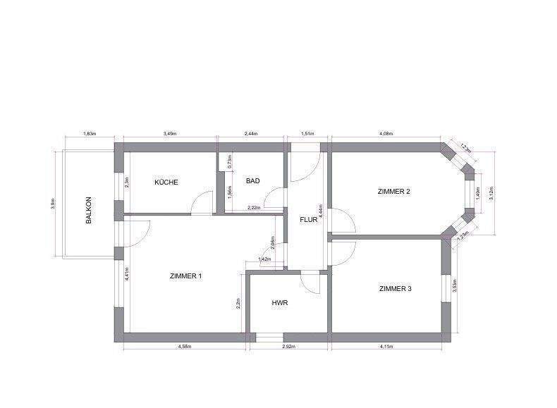 Etagenwohnung Rüdnitz - 3 Zimmer, 187.500&euro; | Angebot:25700302