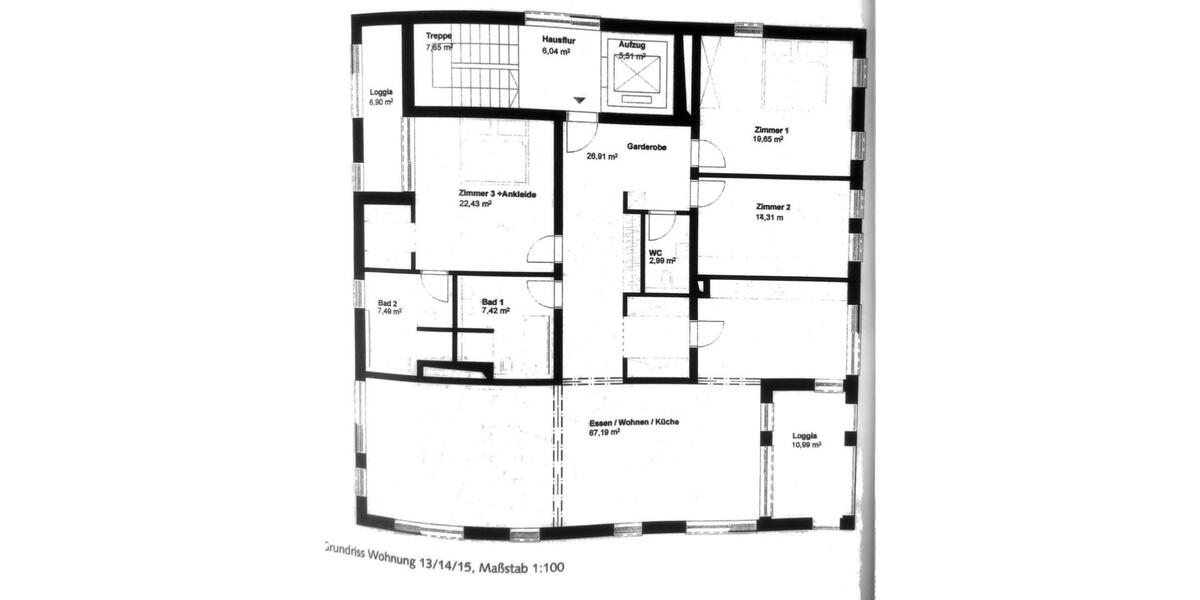 Großzügige, neuwertige 4-Zimmer Wohnung mit 2 Loggias, 180m2 4 zimmer