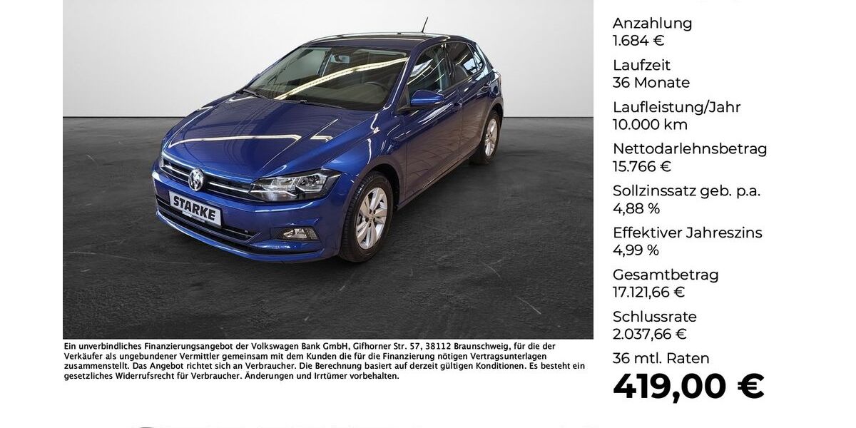 VW Polo 21.888 km 15.450 &euro; Lengerich 49525