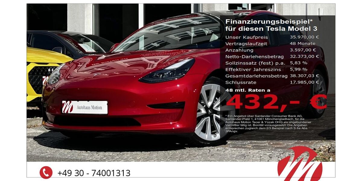 Tesla Model 3 6.000 km 33.970 &euro; Berlin 12305