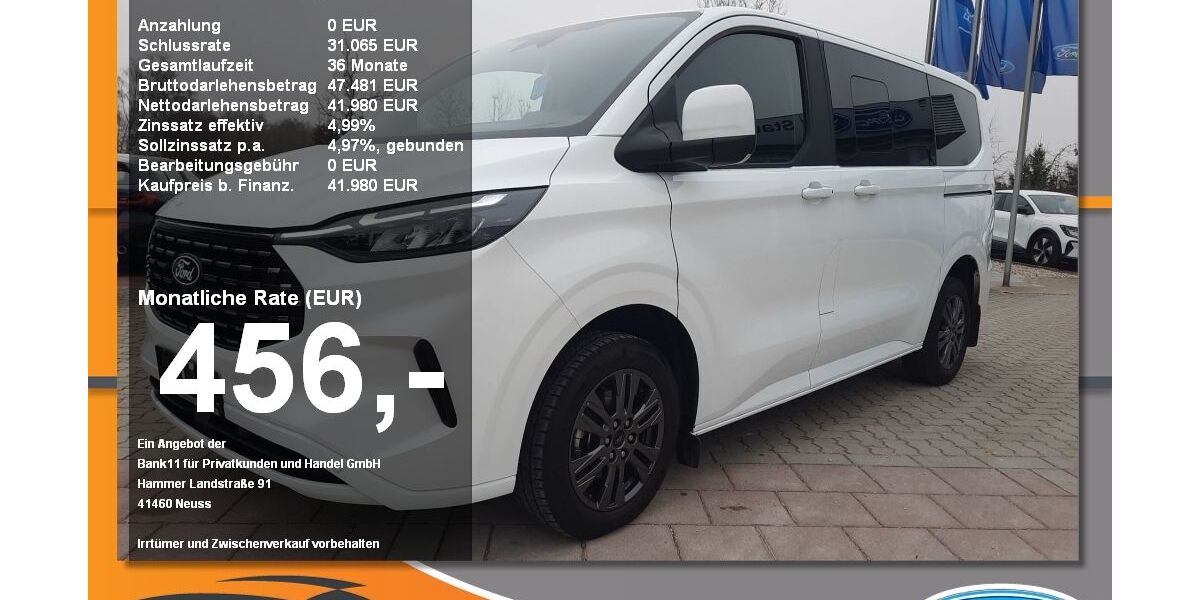 Ford Tourneo Custom 23.930 km 41.980 &euro; Neustadt / Donau 93333