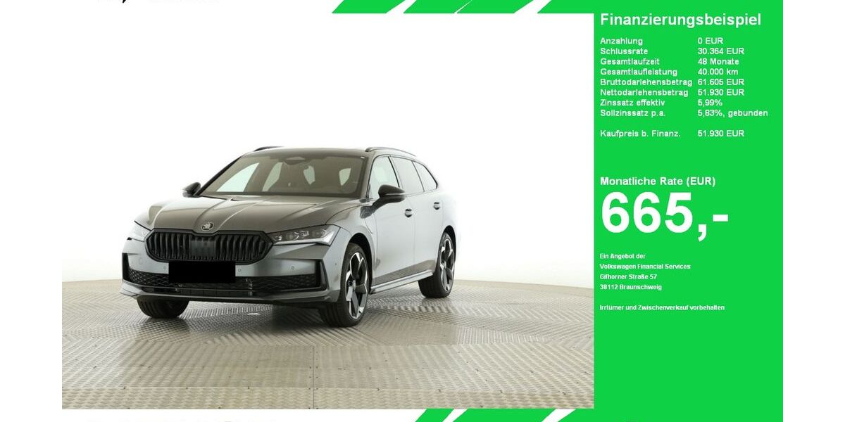 Skoda Superb 14.500 km 51.930 &euro; Oelde (Stromberg) 59302