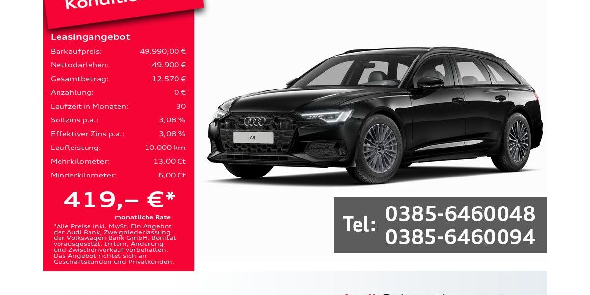 Audi A6 17.000 km 49.990 &euro; Schwerin 19061