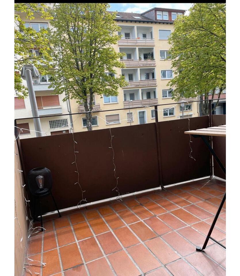 Möblierte 1-Zi.-Whg. mit Balkon (Schwetzinger Vorstadt, 68165 MA)