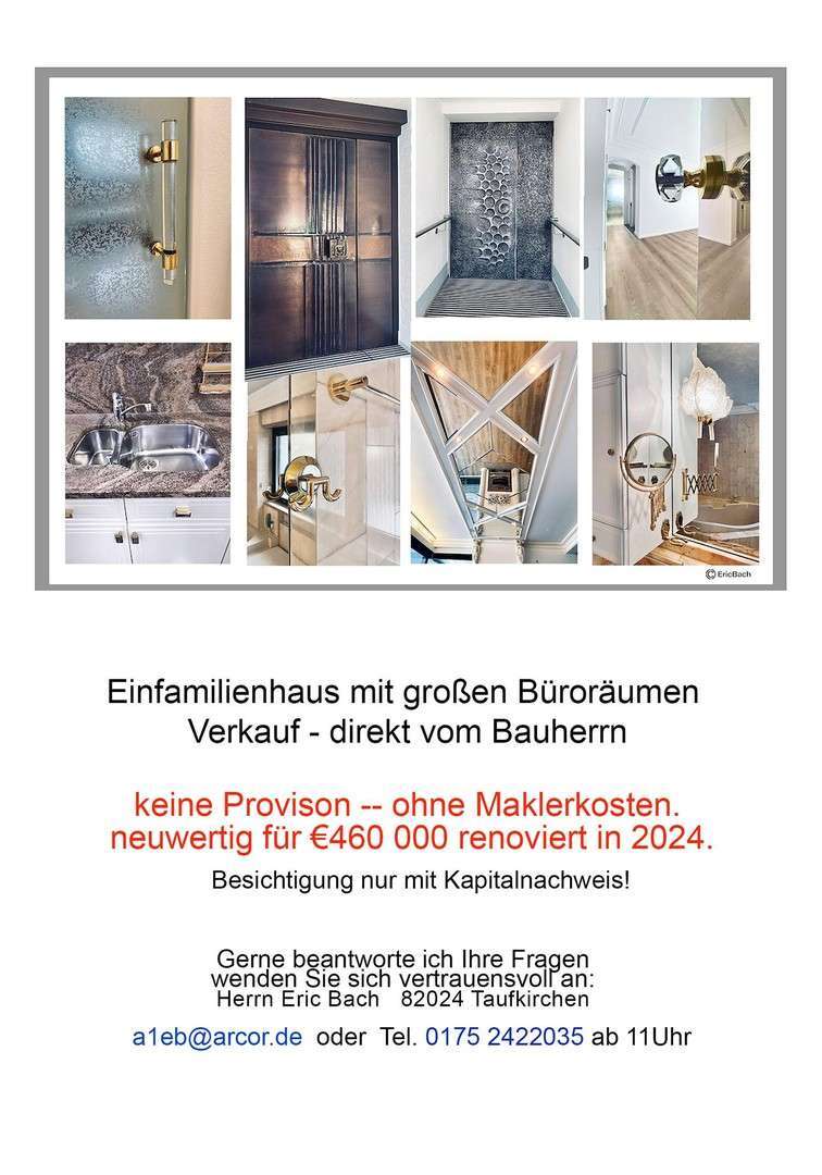 Haus zum Kaufen in Taufkirchen-München 2.290.000 € 294 m² 13 zimmer