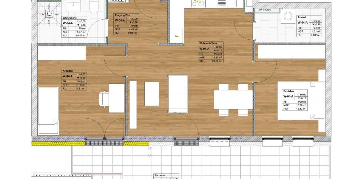 Modernes altersgerechtes Wohnen Energiesparhaus Trier-Kürenz - Hohe Steuervorteile sichern! - Erdgeschoßwohnung Trier Kürenz | Angebot:24651776
