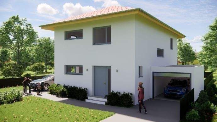 Neubau eines EFH in ruhiger Lage mit sonniger S-W-Ausrichtung