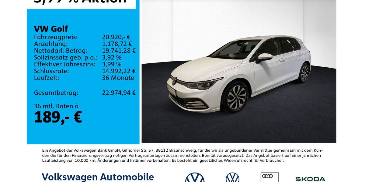 VW Golf 56.425 km 19.820 &euro; Leipzig 04178