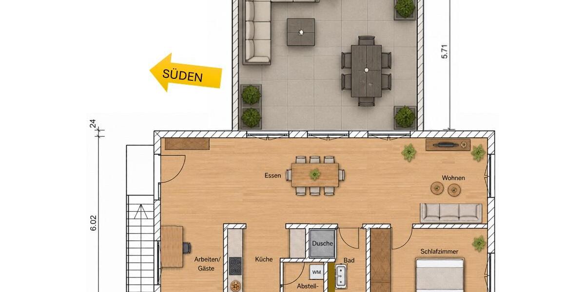Einfamilienhaus Bissendorf - 2.5 Zimmer, 74 m&sup2;, 999&euro; | Angebot:26427037